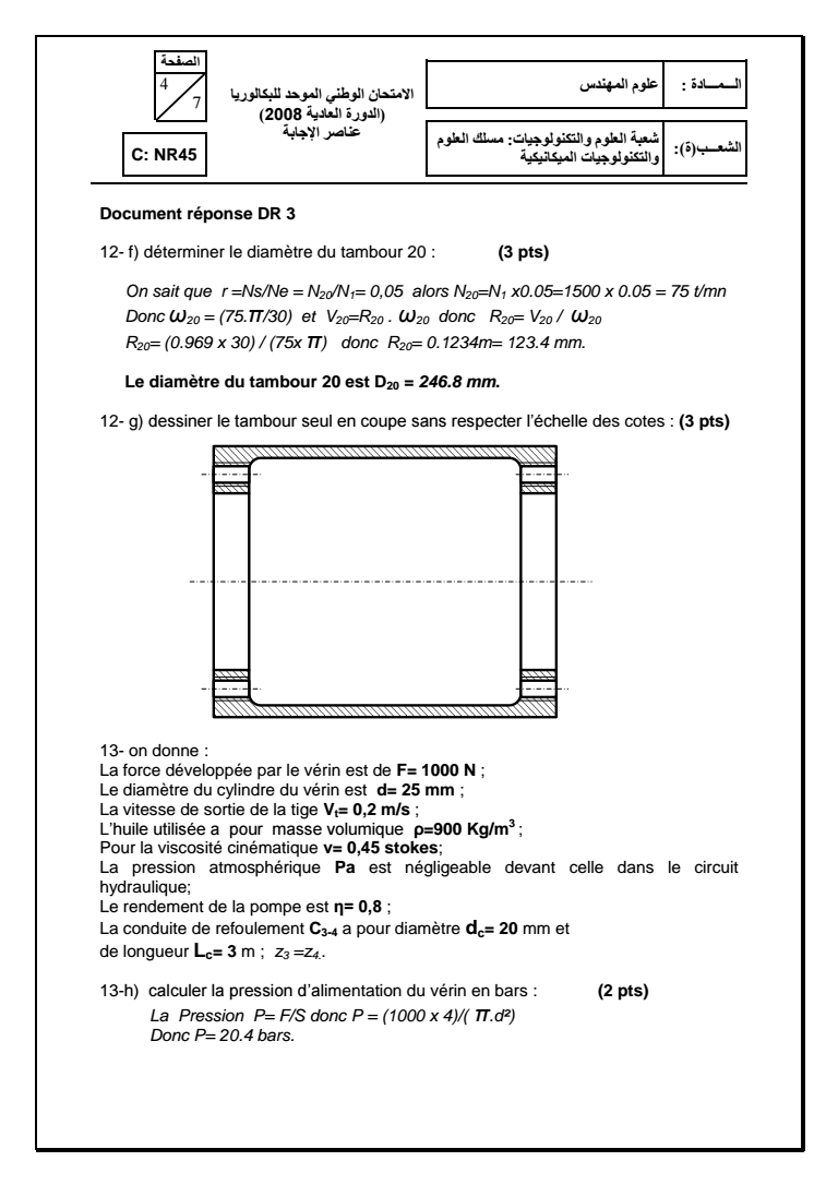 Bac 2008 Math Correction